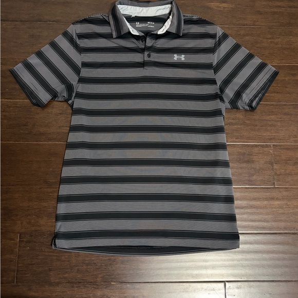 Under Armour Other - Under Armour Men's Black and Gray Polo Shirt